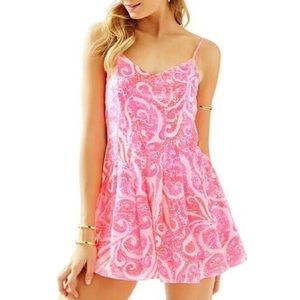 Lilly Pulitzer Pink octopus print romper size 2